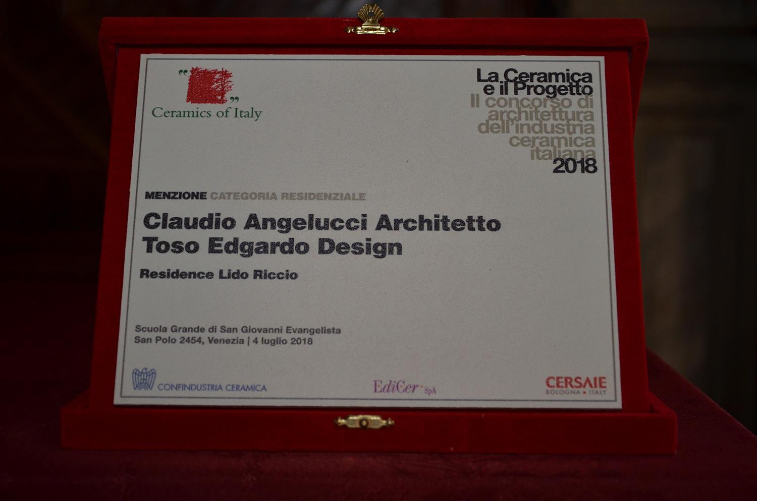 Cotto d’Este recibe la mención de honor en el concurso «La Ceramica e il Progetto 2018»: Foto 3